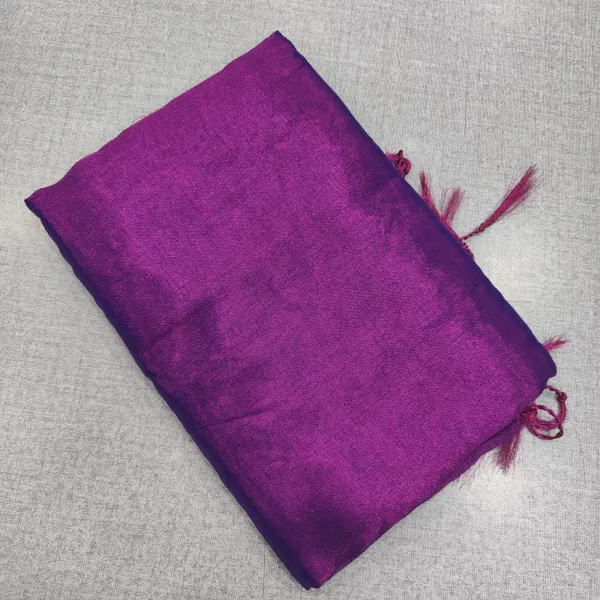 Premium Kaadhi tissue plain saree  | SR183